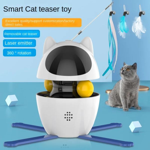 Игрушки Zroemmn Interactive Cat Toys, 4IN1 Toy Toy Toy Cat Laser Toys и игрушки для шариков кошки, интерактивные игрушки для кошек для игрушек для внутренних кошек