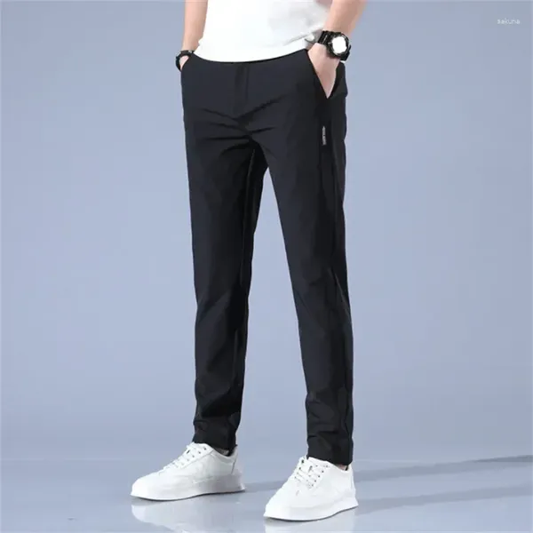 Calças masculinas 2024 Golfe coreano Slim Fit Ice Silk Leisure Sports Fashion