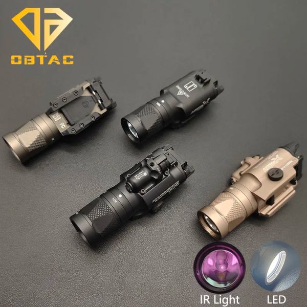 Luci tattiche Surefir X300V X400V IR LIGHT LED LED LED ROSSO LASER SUCCHIO PISTOLA PROGA TAMBINA ARMA GLOCH GLOCK G17 G18 G18 PER REGOLA DELLA TERRA da 20 mm