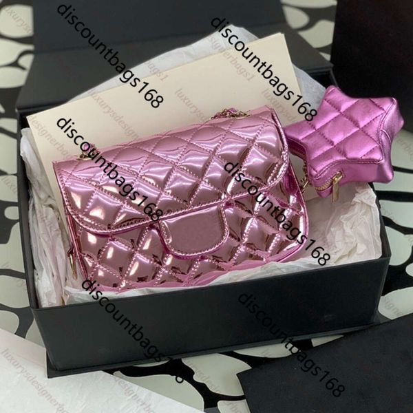 Borsa di design della borsetta Top Woman Pink Brevet Pull Pulnica Borse Crossbody Bags Il Pentagram Wallet Luxury Tote Designer Pur Pur