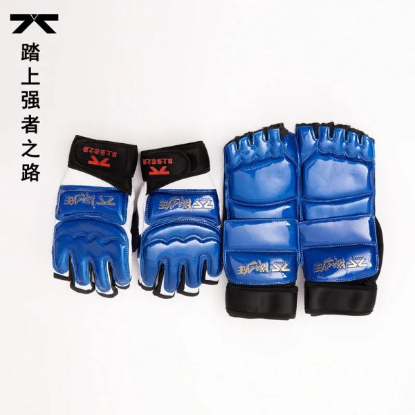 Produkte Taekwondo Handschuhe Fußschutzschutzschutz WTF Erwachsene Kinder Tatsächliche Kampftraining Fußwächter Hand Kickboxing -Geräte