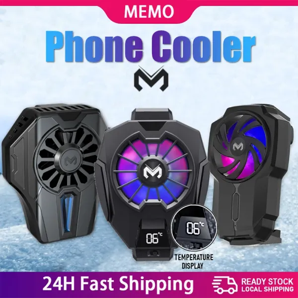 Coolers Memorando Telefone Cooler Gaming Mobile Radiator Radiator Colle Colle Colle para iPhone Samsung Xiaomi Cellphone Game Cooler Air Cooler