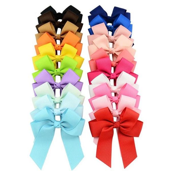 Nuovo Fashion Long Ribbon Capelli a prua Clip per capelli Clip per capelli per capelli Clip a coda di cavallo per bambini Accessori per capelli per capelli