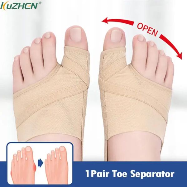 Tratamento 1Pair Separador de dedão do pé Hpirlux Valgus Bunion Corrector Ortóticos Pés Pés óssea Polequista Correção da pedicure Alisadores de meia