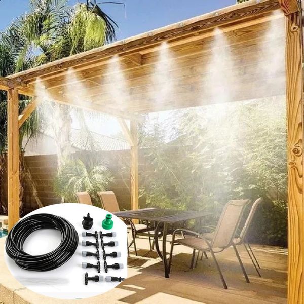 Sistema di raffreddamento a nebbia per esterni Mistria Sprinkler Ugello Irrigazione Gli ugelli dell'acqua Set di forniture per giardini Strumento di irrigazione 240422