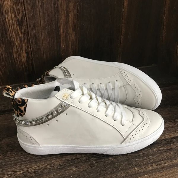 Дизайнер Golden Mid Slide Star High Top Sneakers Francy Luxe Italy Classic White Do Old Dirty Superstar Conteeker Classic Fashion Women Mens High Top обувь