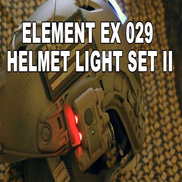 Элемент Lights Ext Ex029 SF Helmet Light Set Gen 2 военный тактический светлый свет белый или красный светодиодный и ИК -фонарик (два цвета)