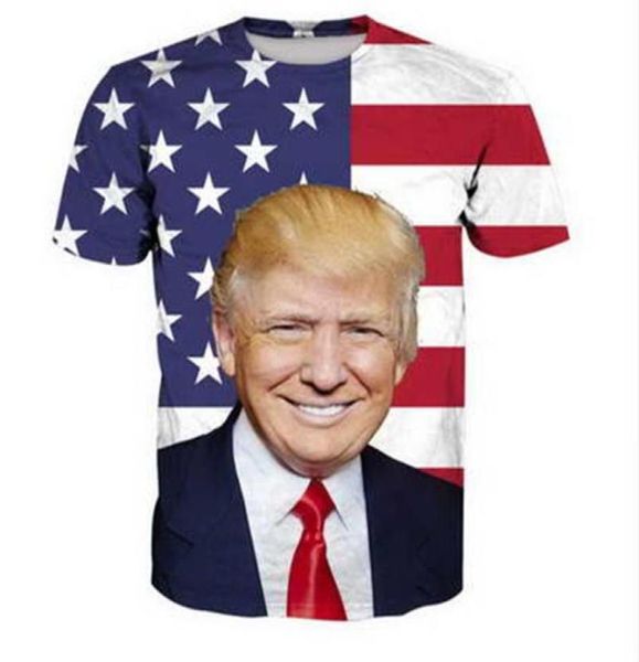 Trump 3d Komik Tshirts Yeni Moda Erkekleri Kadınlar 3D Baskı Karakter Tshirts T Shirt Kadınsı Seksi Tshirt Tee Üstler Kıyafetler YA200287E2530741