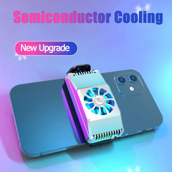 Cooler Universal Mobiltelefon Halbleiter Spiel Kühler FIN USB Tragbare Kühlerlüfterkühlung für iPhone Redmi Samsung Xiaomi Kühlkörper