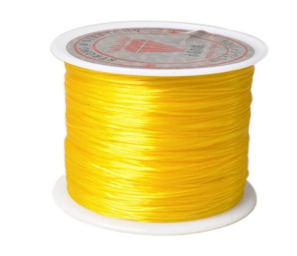 Filo elastico elastico elastico elastico bianco elastico da 40 mroll per perdono braccialetti fai -da -te gioiello WMTFNC7491450