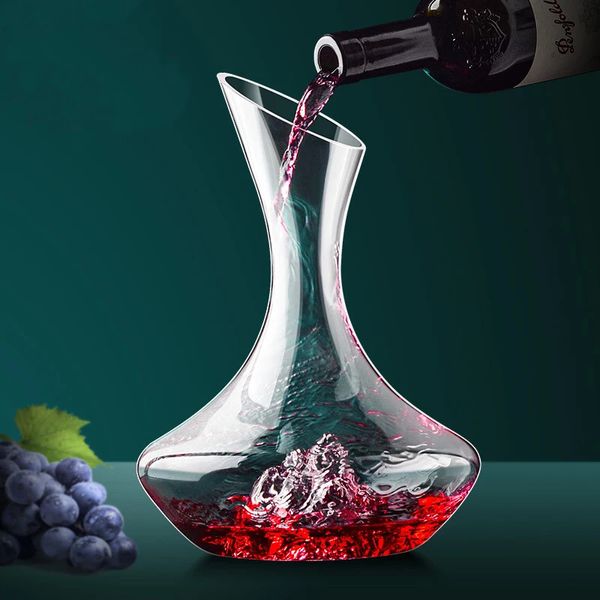 RED WINE Decanter Creative 1500ml Crystal Glass Whisky Whisky Catcono iceberg Dispensador Kettle 240407