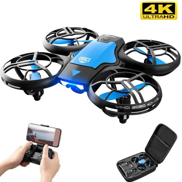 Droni Mini drone 4K Professione 4K HD largo angolare telecamera 1080p altezza della fotocamera drone wifi fpv mantieni i droni giocattoli elicotteri della fotocamera