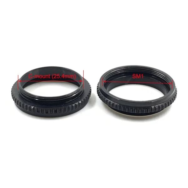 Filtreler Tam Metal Mikroskop Objektif Lens Adaptör Halkası 25.4mm - SM1 Mikroskop Lens Adaptör Halkaları