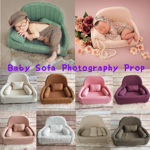 Cuscini 4 pezzi/set di oggetti di fotografia neonati baby posting divano cuscini fotografie shoot sedia decorazione fotografia accessori
