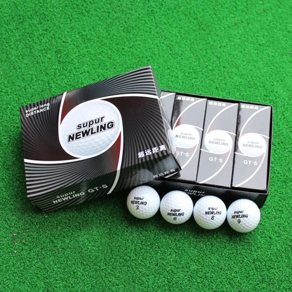 Bolas de bolas novas bolas de golfe com pacote de varejo Três camadas Ball Golf Game Ball Golf Golf Super Longa Distância Bola 12pcs/Bag Freeshipping