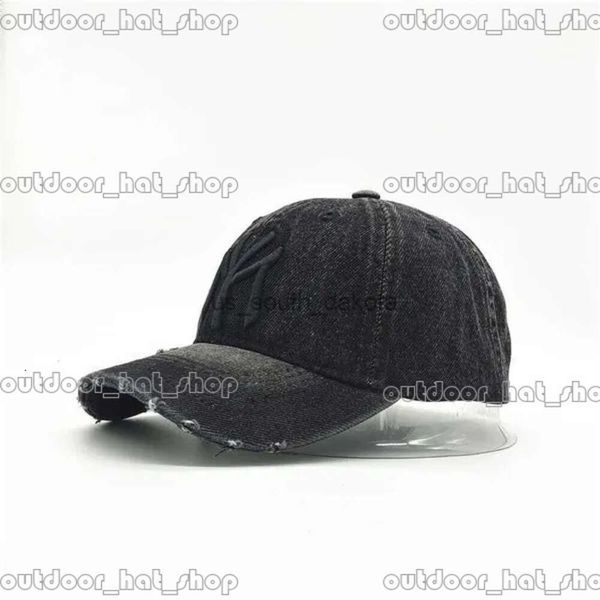 Ball Caps Yeni Yetişkin Erkekler Sıradan Vintage Denim My NY Hat Naketi Beyzbol Kapağı Kadın Pamuk Spor Şapkası Hip Hop Snapback Golf Şapkaları Gorros Mlbshops 545