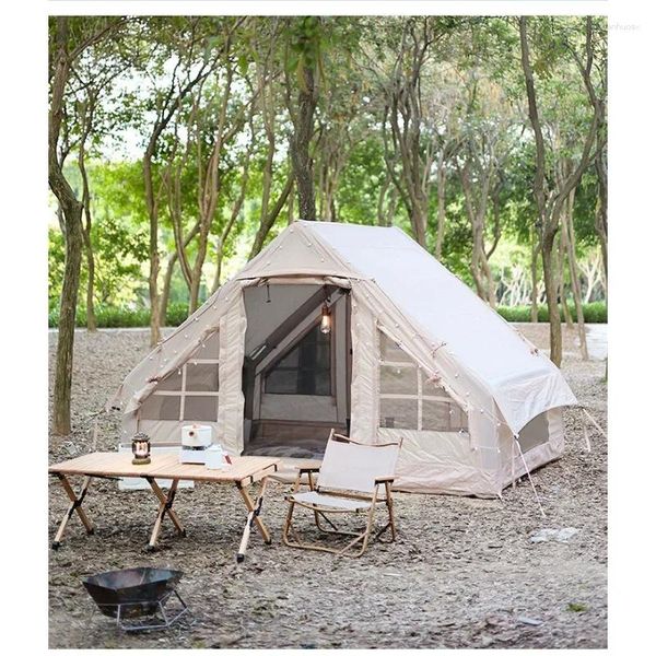 Палатки и укрытия водонепроницаемые надувные палатки роскошные кемпинг EL 5-8 человек больше портативных с воздушным насосом для семейной вечеринки