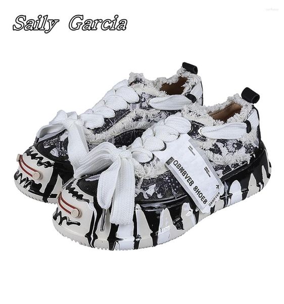 Scarpe casual Blackwhite Colore in pelle genuina di grandi dimensioni Vulcanizzate TOTTO ROULO Spesso femminile Flat sorriso