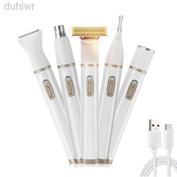 Epilator Schmerzloser Haarentferner für Damen Elektrische Nase Augenbrauen Trimmer Frauen Elektroraver Rasierer Gesicht Haarentfernung Bikini Epilator D240424