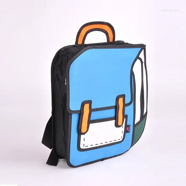 Backpack Cartoon Kindergarten Girl Boy Child 3D School Primary Borse