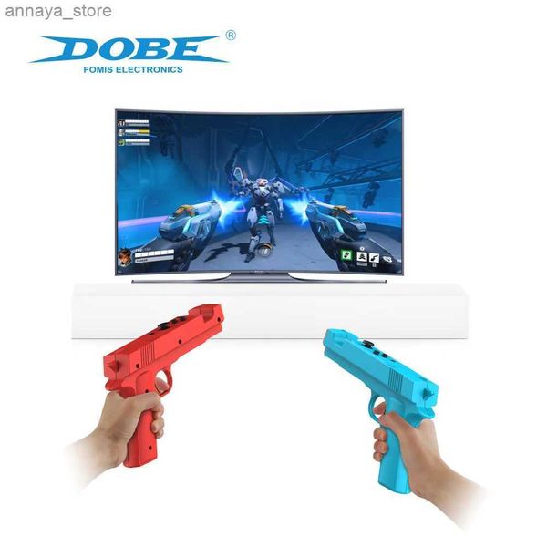 Gun Toys Gun Shape Handgrip Sense Joystick para Switch NS/NS OLED Game Controller Gamepad Joypad Acessórios para jogos