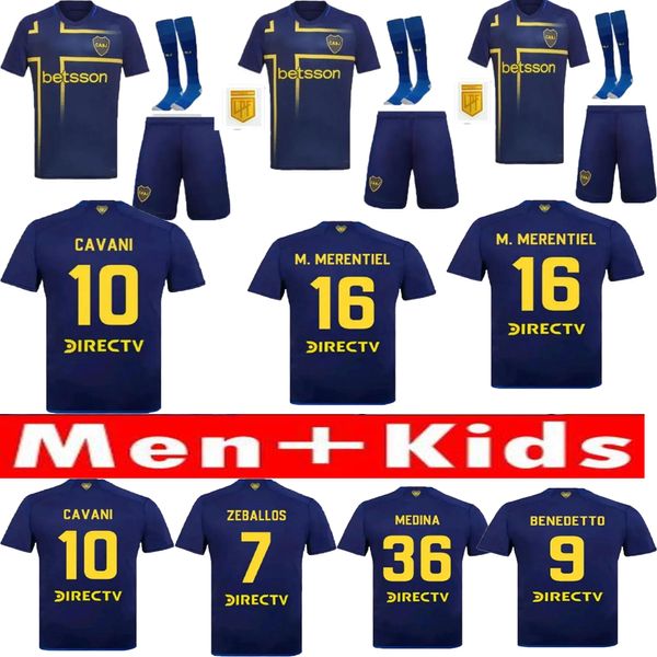 2024 2025 Boca Juniors Soccer Jerseys 24 25 Men Men Kids Kit Maradona Romero Cavani Benedetto Lucas Janson Medina Medina Medina Футбольная рубашка для фанатов версии Версия униформа