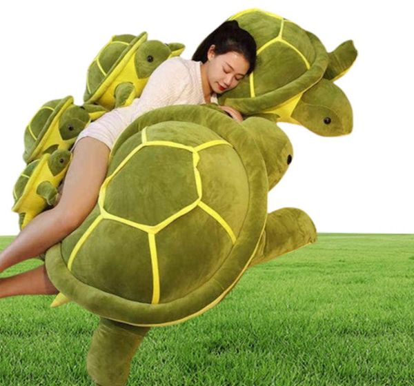 354555cm Adorável Tortoise Pluxh Toy Kawaii Animal Dolls de animais recheados Animal macio Tartaruga marinha Presentes de aniversário para menina Y27323468