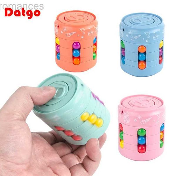 Descompressão brinquedo mágico girating rating pozzle cubo cubo crianças adultos adultos de ponta fidget estresse aliviamento jogo montessori brinquedos de educação para crianças presentes d240424