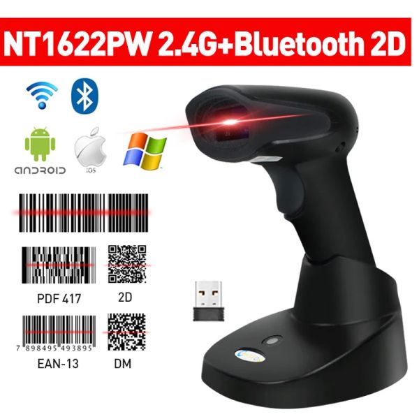 Принтеры Chiyi 1D/2D Supermarket Warcode Scaner Scanner Scanner Reader QR PDF417 Bluetooth 2.4g Беспроводная USB платформа Bluetooth 2.4G