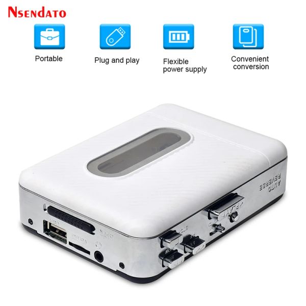 Jogador USB Cassette Tape Audio Player para MP3 Converter com CAPTURA TAPE REGORDE TAPE PERGUNTA PC PAR