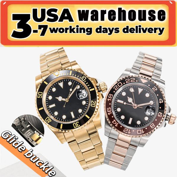 Watch Mens Watch 41mm Designer Luxus -Bewegung Uhren Luminous Sapphire Water of Glide Schnalle Mode Armbanduhren Montre de Luxe Relojes