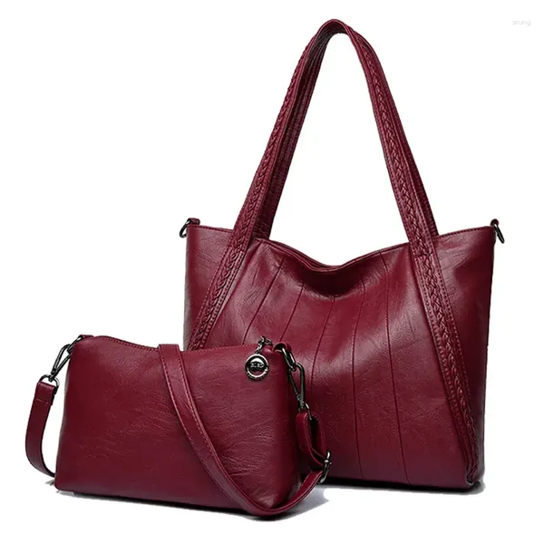 Bolsas de ombro de couro Lady Messenger Bag Women Women Luxury Bolsa Designer