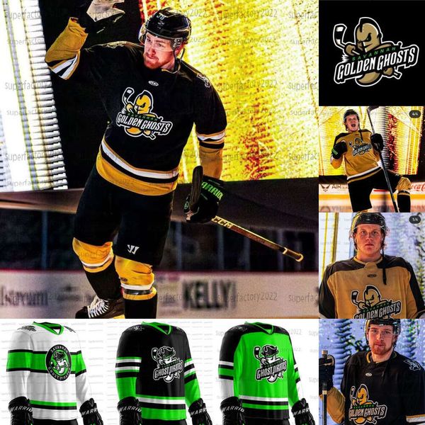 Jam Custom Savannah Ghost Pirates Hockey Trikot Joe Fleming Logan Drevitch Ryan Scarfo Swetlikoff Sebastian Vidmar Simon Pinard Brent Pedersen Alex Gilmour