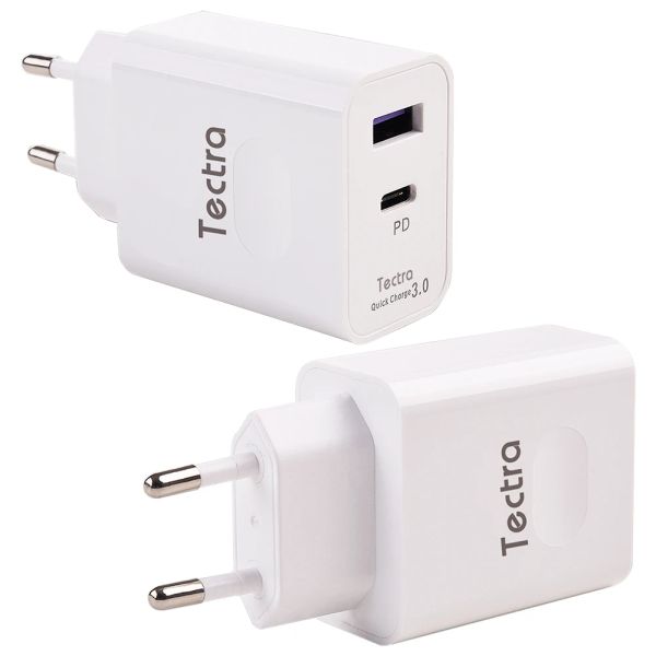 Chargers 2pcs PD Caricatore PD 18W USB Quick Charge 3.0 Caricatore per iPhone Samsung Xiaomi Huawei Cargador EU Mobile Caricatore Adattatore