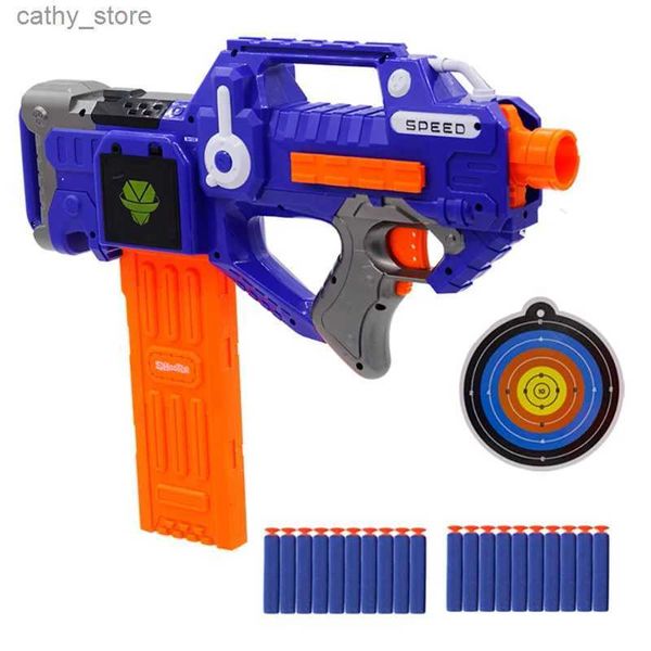 Waffenspielzeug Neuankömmlinge Elektrische Softkugelkugel -Scharfschütze -Gewehranzug für Nerf Bullets Spielzeugpistole Eva Dart Blaster Spielzeuggewehr Gun Kinder Best Giftl2404