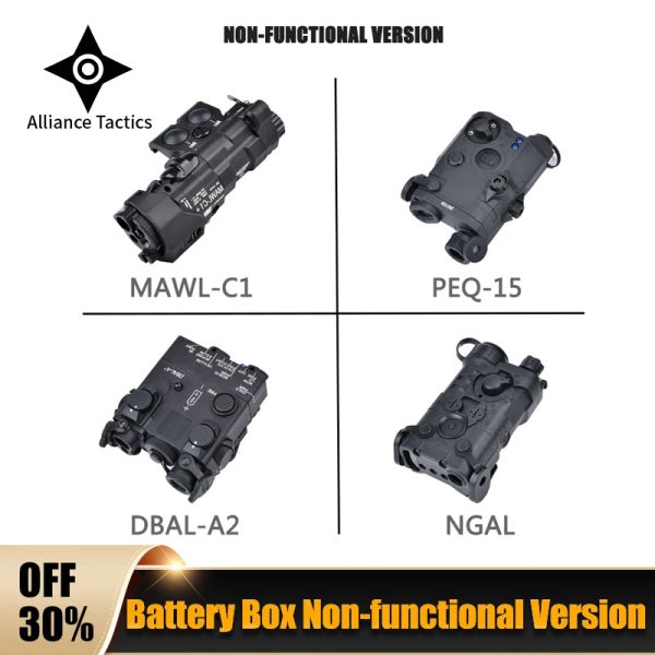 Lichter DBALA2 PEQ15 Mawlc1 NGAL Batterie Box Nicht funktionsfähige Version Taktische Laseranzeige Airsoft Fit 20mm Picatinny Rail Waffe