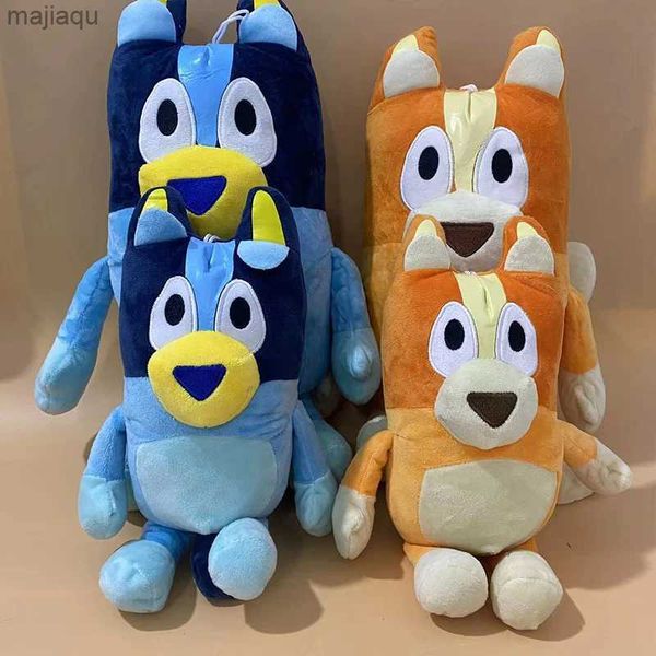 Dolls de pelúcia Bluey Family Plush Toys Cute Simulation Pet Patrol Patrulha Bingo Irmã Kawai Plush Childrens Doll Doll de Natal Presente de aniversário Toyl2404