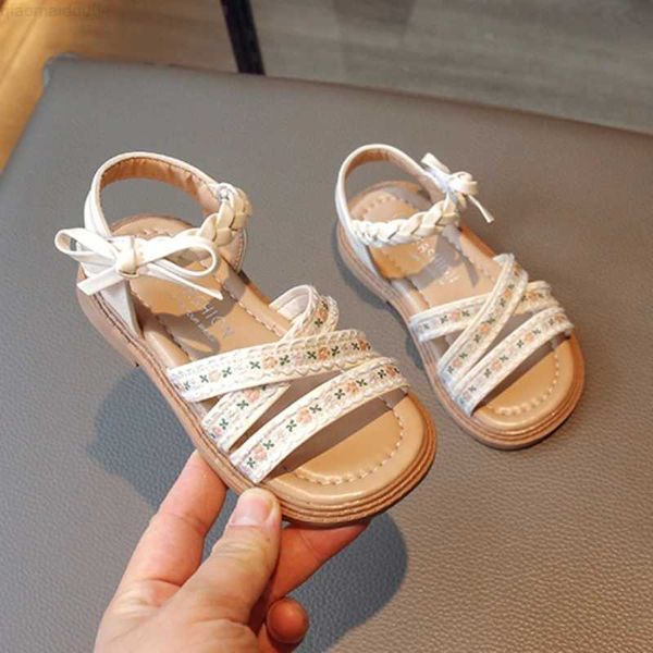 Sandals Sandals Sandals Girl Summer Sweet Fashion Examiider Kids Outdoor Apte-Toe Shoe Beach Shoes Causal Versatile Princess Sandalsl2404