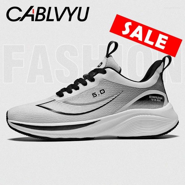 Sapatos casuais Cablevyu Running Sneakers masculino Coloque um amortecedor de alotas para o treinador feminino Race Breathable Tenis
