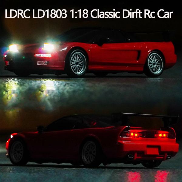 CARS LD1803 LDRC NSX 1/18 2,4G 2WD VEICOLI A CAR DRIFT RC RTR Luci a LED LED LED MODELLO REMOTE MODELLO TAMBINI TAMBINI