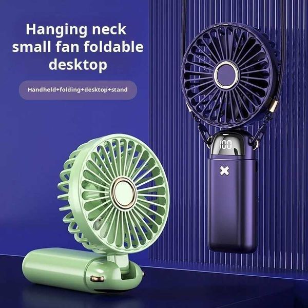 Diğer Aletler Aromaterapi Elektrikli Fan Handheld High Value Dijital Ekran Ekran Şarj Edilebilir Mini Fan J240423