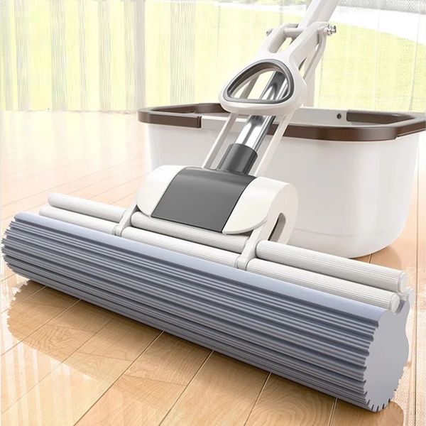 Gianxi 28/40cm portátil sem lavar as mãos MOPS para limpeza doméstica Squeeze Floor Produtos 240418