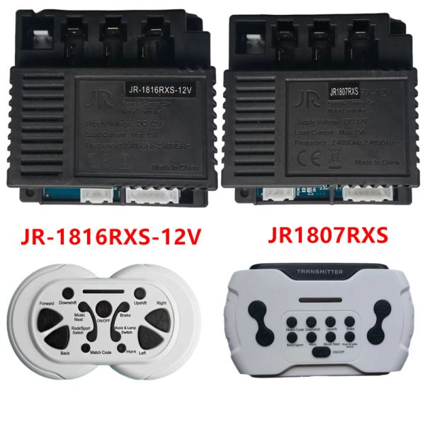 CAR JR1816RX12V CARRO ELÉTRICO DO CIDADE 2.4G Receptor de controle remoto Bluetooth, JR1807RXS Hyrx2G412VM Transmissor de controlador de carro de brinquedo