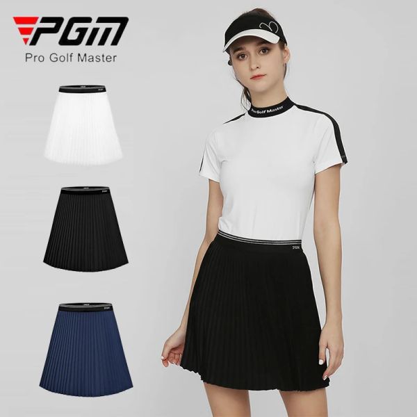 Shorts PGM Women Golf Plissee Kurzrock Girl High Taille Golf Panties Ladies Antiexposure Culottes Weibchen Schnelle Trockensportskort