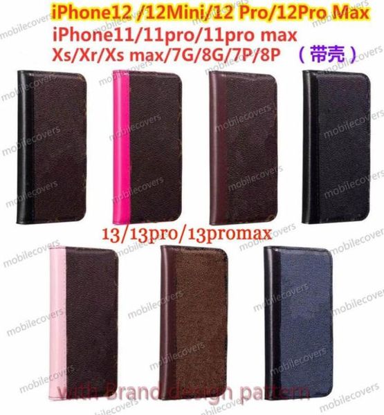 Luxurys Designers Case di telefono Fashion Portafoglio in pelle PU per iPhone 14 14Pro 13Pro Max Case 11promax xs xr 13 12promax Filp Cases5355172