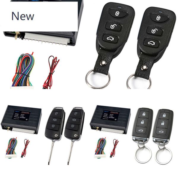 Novos sistemas de alarme de carro sem chave central remota de trava central abrem o porta -malas com flashes leves