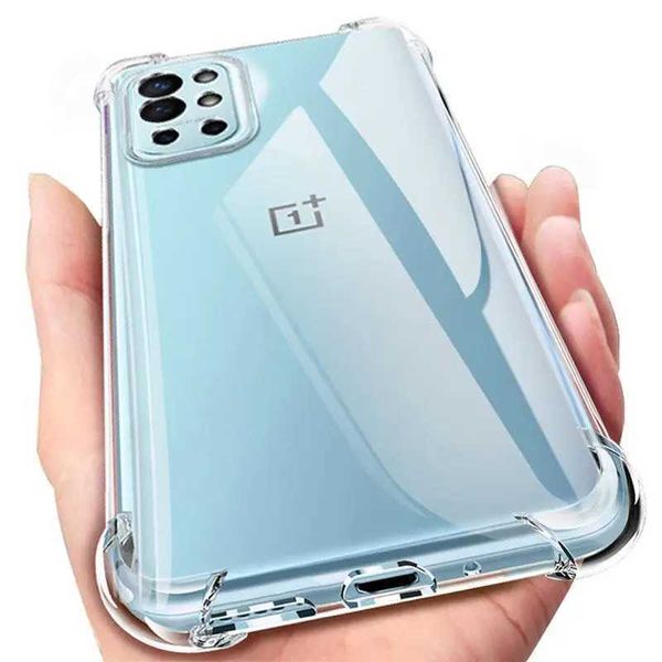 Casos de telefone celular estojo à prova de choque transparente para OnePlus 7 8 9 10 Pro 11 ACE Silicone Shell Nord CE 2 Lite 2T N10 N20 N100 N200 N300 Tampa traseira 240423