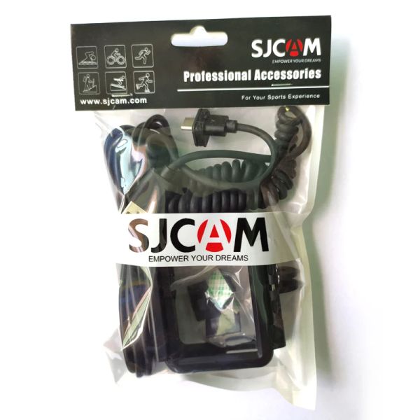 Kameras SJCAM SJ10 Pro SJ10X Frame Kit Set mit Motorrad -Ladungskabel unterstützt die Aufnahme beim Laden des Motorradstroms