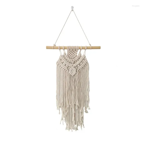 Tappeti muro appeso intrecciato intrecciata per la porta della porta tende per matrimoni Macrame decorazioni per la casa