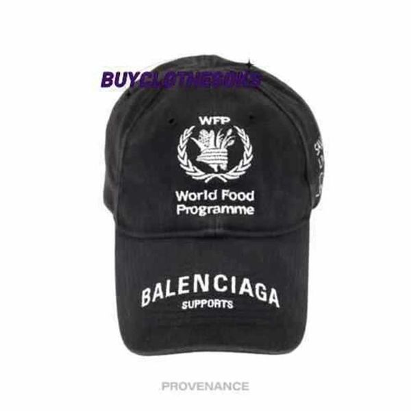 Lüks şapkalar moda tasarımcısı kapaklar kadın erkekler işlemeli beyzbol şapkası blnciaga dünya yemek programı karışık logo şapkası - siyah wl yıkama